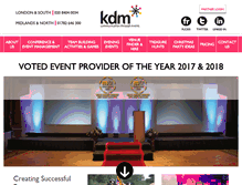 Tablet Screenshot of kdmevents.co.uk